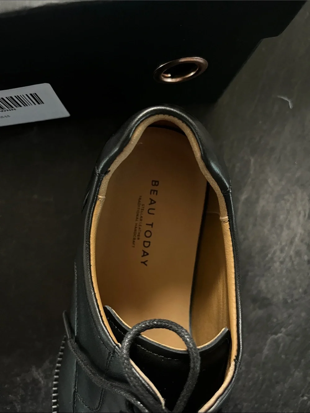 Women’s Beau Today Black Leather Loafer Shoes